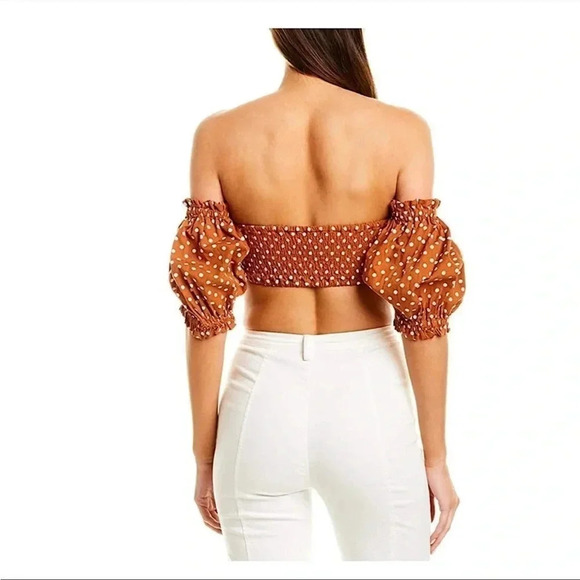 WeWoreWhat Coco polka dot crop top - Picture 11 of 14